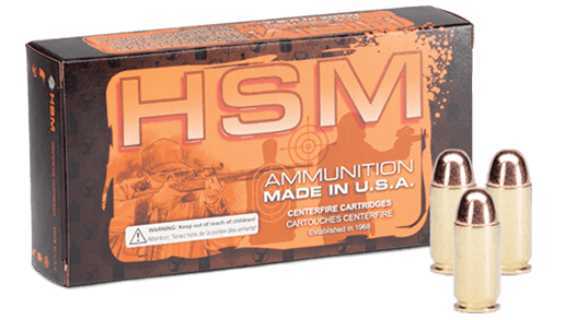 HSM Ammo .40 S&W 180gr Round Nose Flat Point (RNFP) ammunition