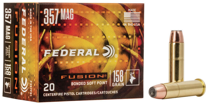 Federal .357 Magnum 158gr Soft Point ammunition
