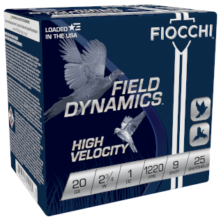 Fiocchi Field Dynamics Upland Game 20 Gauge 2.75" 1 oz. #9