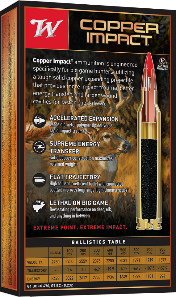 Winchester Copper Impact .300 Win Mag 180 Grain Polymer Tipped