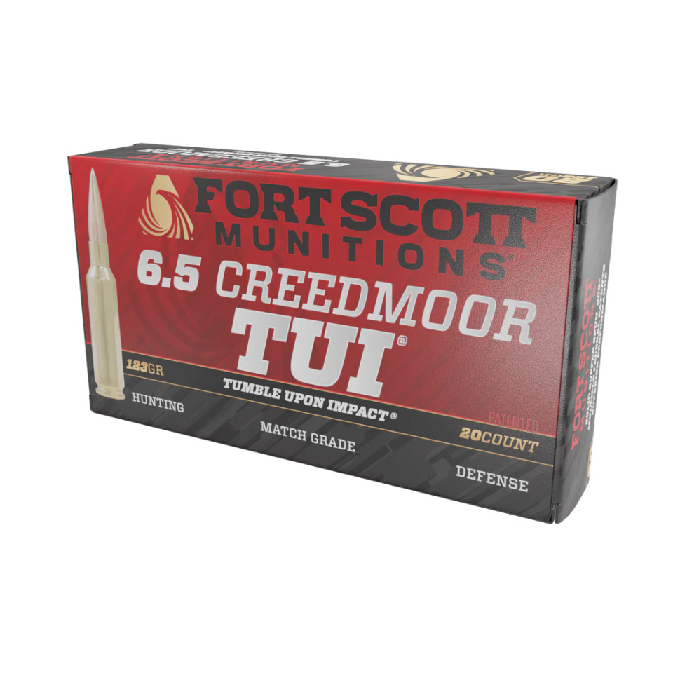 Fort Scott 6.5mm Creedmoor 123 Grain Solid Copper TUI