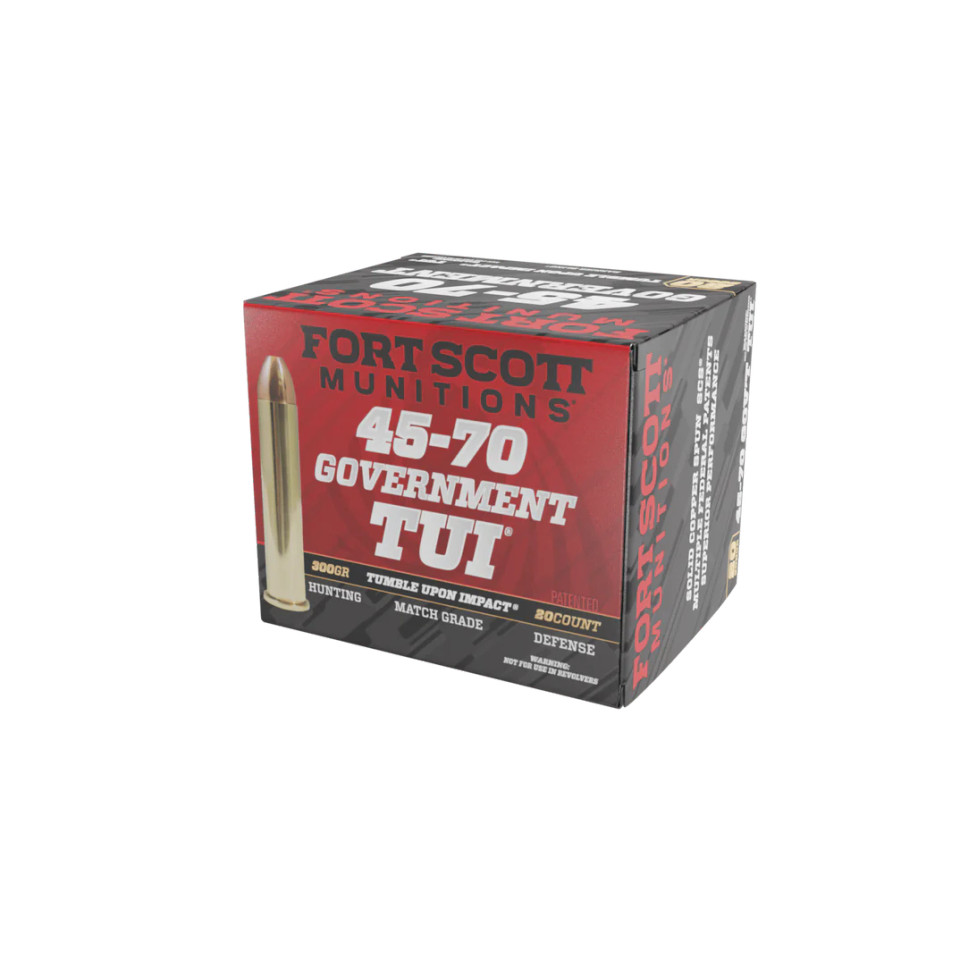 Fort Scott Munitions .45-70 Government 300gr Solid ammunition