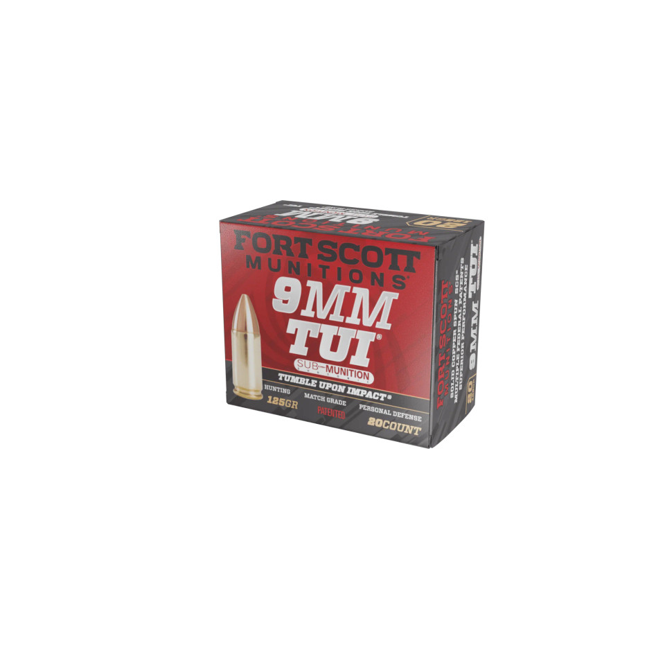 Fort Scott Munitions 9mm Luger 125gr Solid ammunition