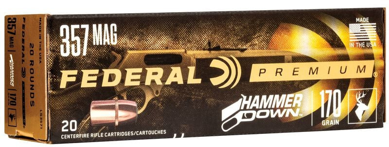 Federal .357 Magnum 170gr Hollow Point (HP) ammunition