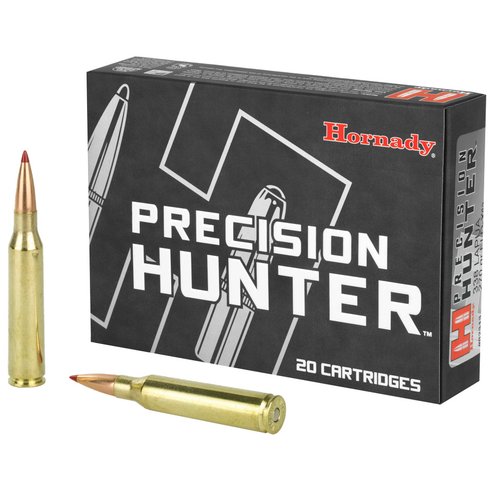 Hornady .338 Lapua Magnum 270gr Polymer Tipped ammunition