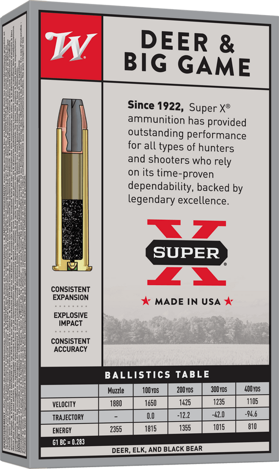 Winchester .45-70 Government 300gr Jacketed Hollow Point (JHP) ammunition