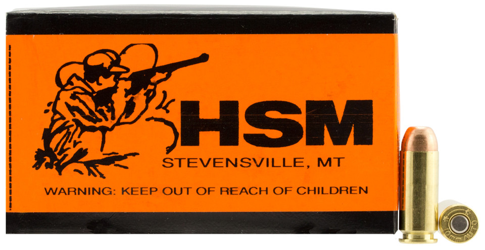 HSM Ammo 10mm Auto 200gr Full Metal Jacket (FMJ) ammunition