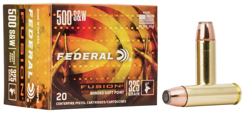 Federal .500 S&W 325gr Soft Point ammunition