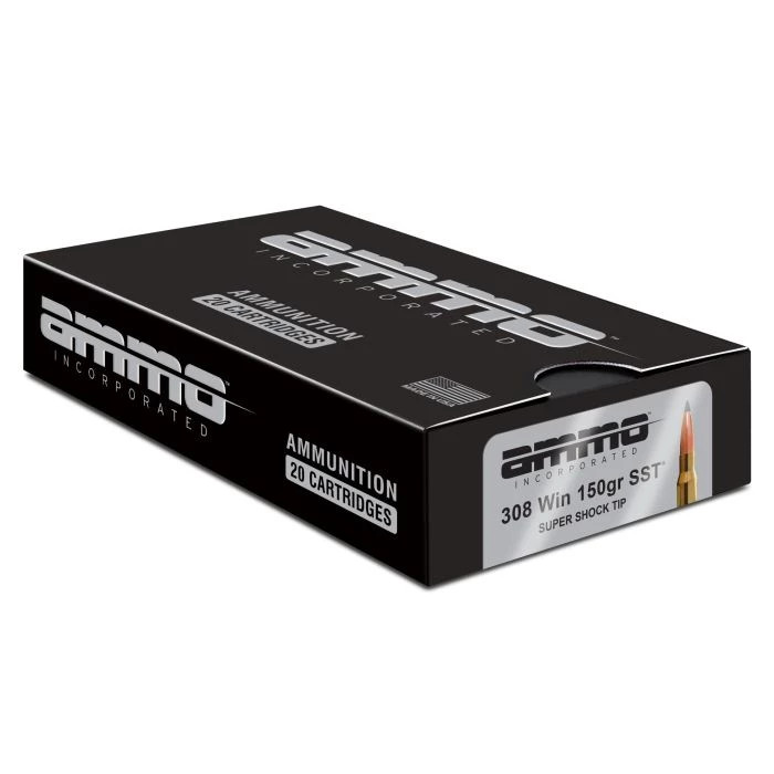 Ammo Inc .308 Winchester 150gr Polymer Tipped ammunition