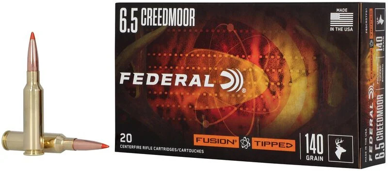 Federal Fusion Tipped 6.5mm Creedmoor 140 Grain
