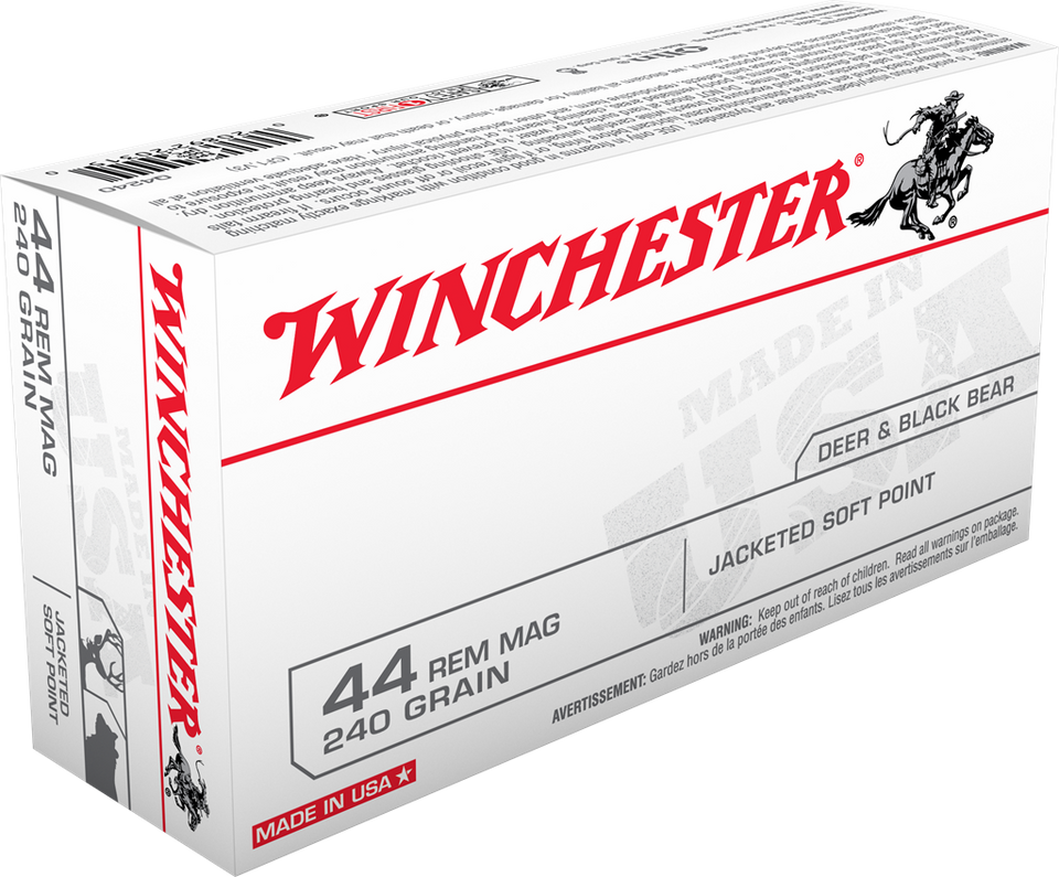 Winchester .44 Magnum 240gr Soft Point ammunition