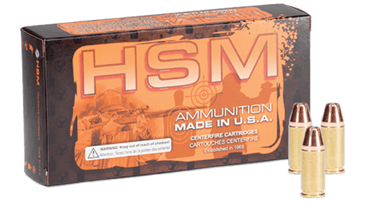 HSM Ammo .357 Maximum 180gr Jacketed Hollow Point (JHP) ammunition