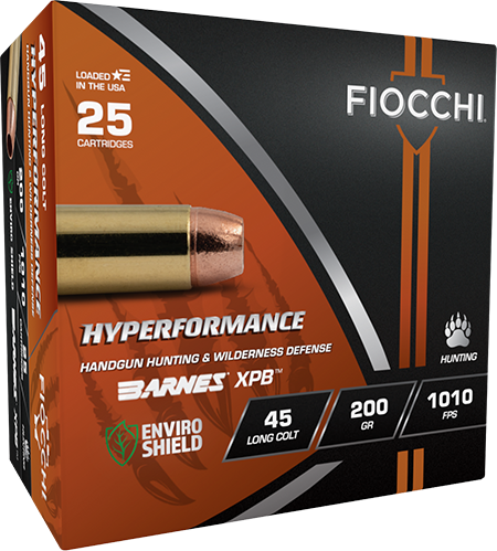 Fiocchi .45 Colt 200gr Hollow Point (HP) ammunition