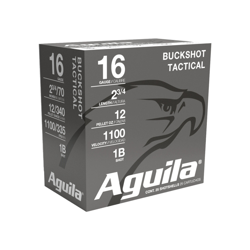 Aguila Buckshot Tactical 16 Gauge 2.75" 1 1/8 oz. #0 Buck