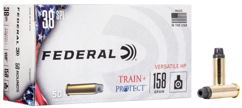 Federal Train + Protect 38 Special 158 Grain Versatile Hollow Point