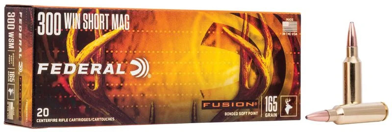 Federal .300 Winchester Short Magnum 165gr Soft Point ammunition