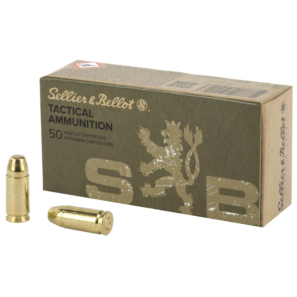 Sellier & Bellot 9mm Luger 140gr Full Metal Jacket (FMJ) ammunition