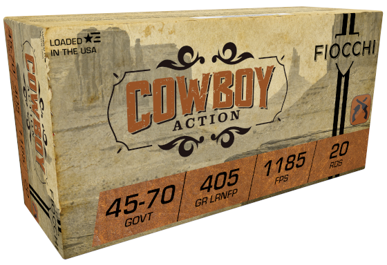 Fiocchi .45-70 Government 405gr Round Nose Flat Point (RNFP) ammunition