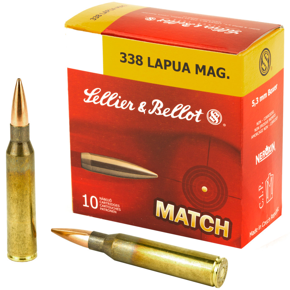 Sellier & Bellot .338 Lapua Mag 250 Grain HPBT