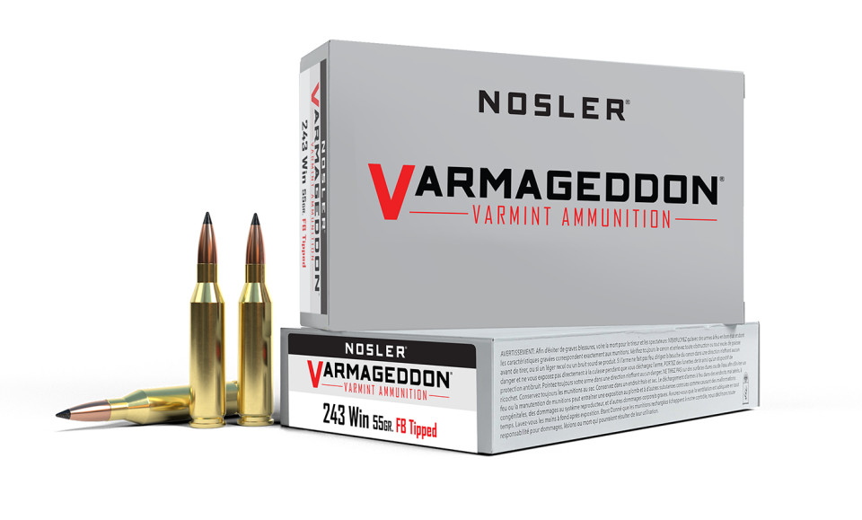 NOSLER .243 Winchester 55gr Polymer Tipped ammunition