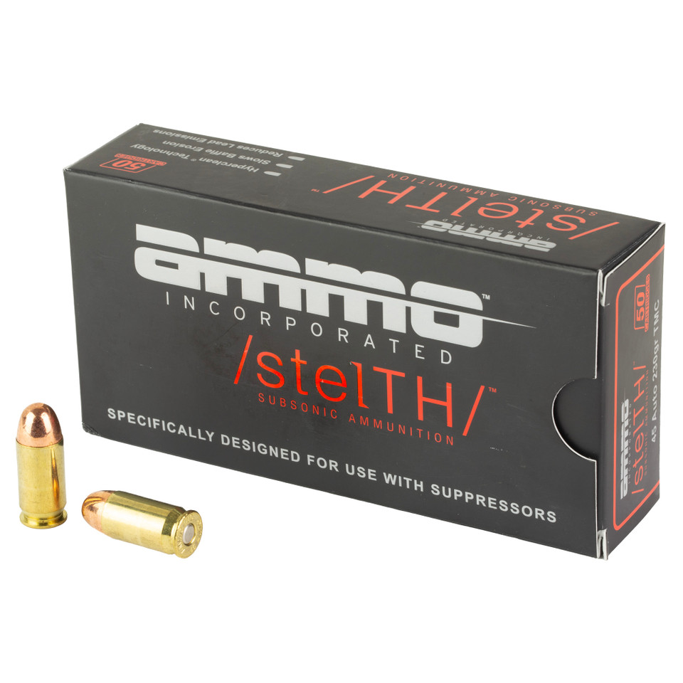 Ammo Inc .45 ACP 230gr Total Metal Coating (TMC) ammunition