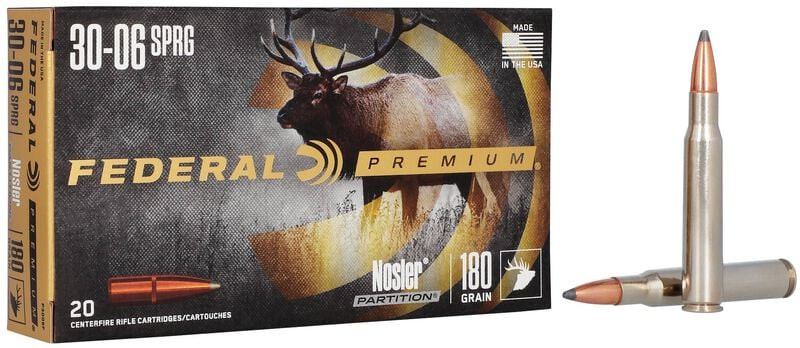 Federal .30-06 180 Grain Nosler Partition