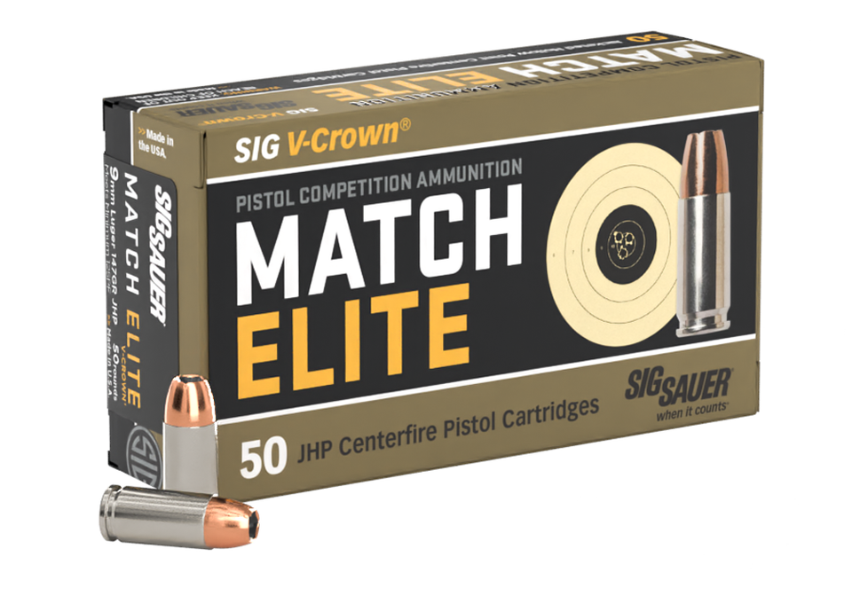 Sig Sauer Elite Match 9mm 147 Grain JHP