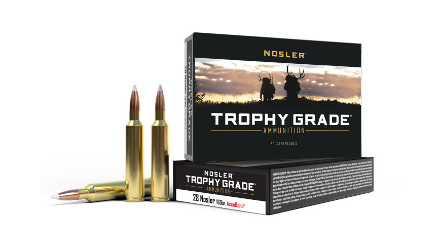 NOSLER .28 Nosler 160gr Polymer Tipped ammunition