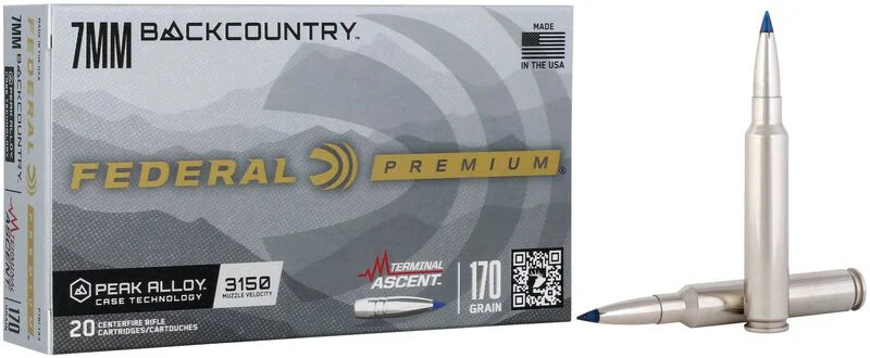Federal 7mm Backcountry 170gr Polymer Tipped ammunition
