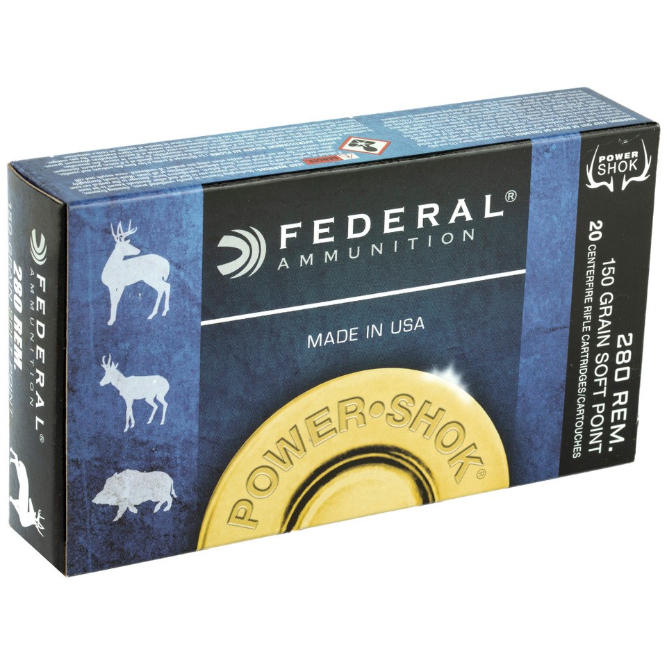 Federal Power-Shok .280 Rem 150 Grain JSP 280B Federal