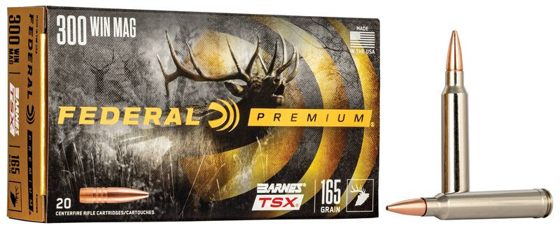 Federal .300 Winchester Magnum 165gr Hollow Point (HP) ammunition