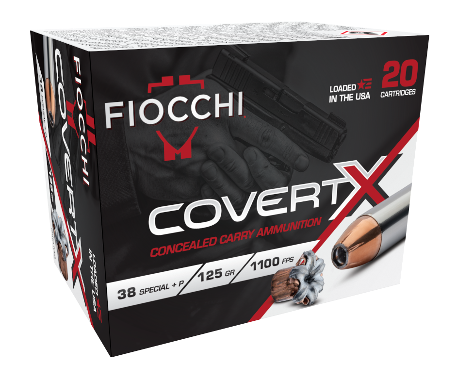 Fiocchi .38 Special 125gr Jacketed Hollow Point (JHP) ammunition