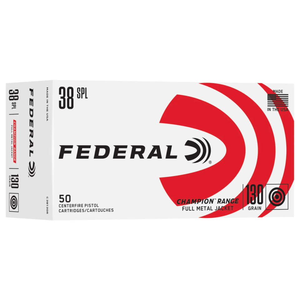 Federal Champion Range .38 Special 130 Grain FMJ