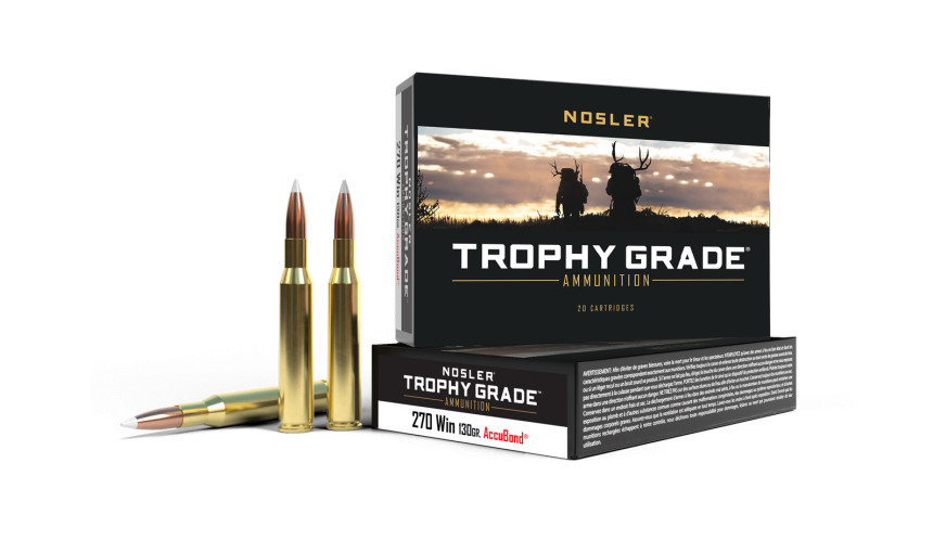 NOSLER .270 Winchester 130gr Polymer Tipped ammunition