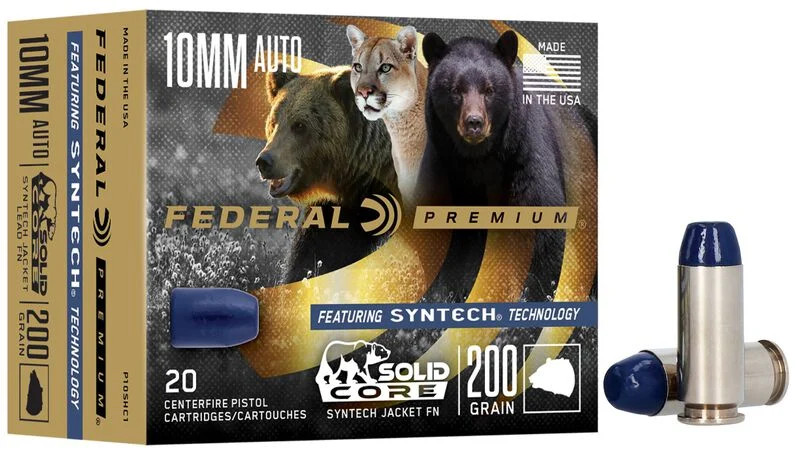 Federal 10mm 200gr Solid ammunition