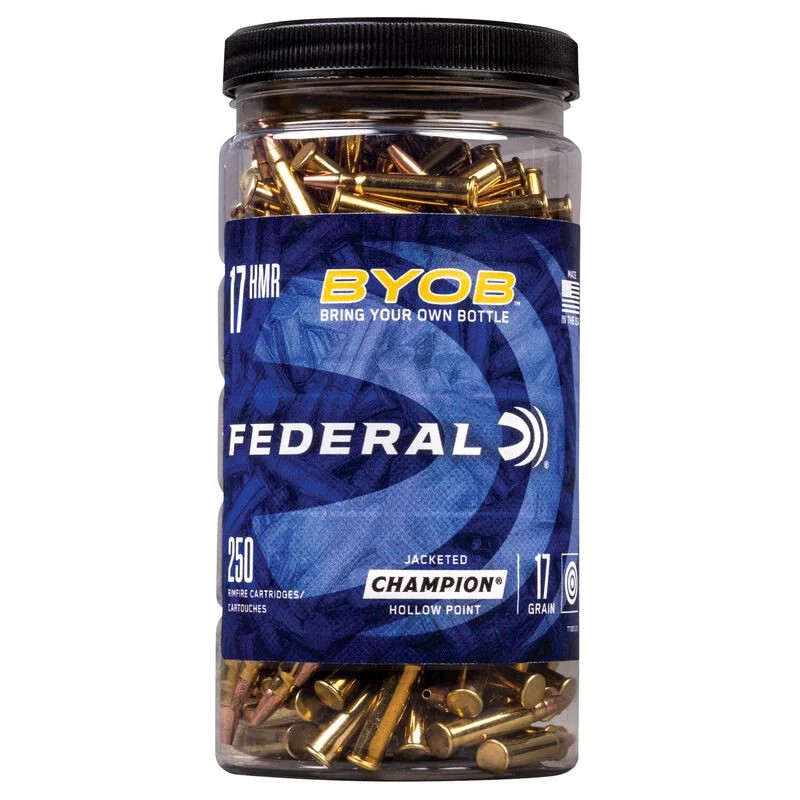 Federal .17 HMR 17gr Jacketed Hollow Point (JHP) ammunition