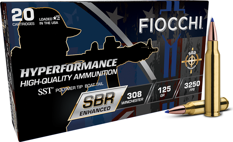 Fiocchi .308 Winchester 125gr Polymer Tipped ammunition