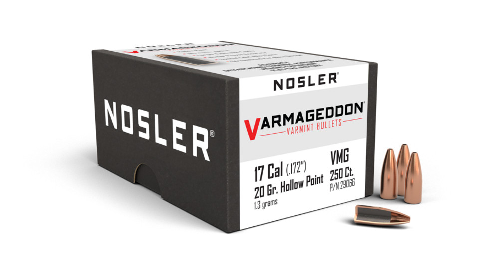 Nosler Bullets 17 Cal .172" 20 Grain Varmageddon
