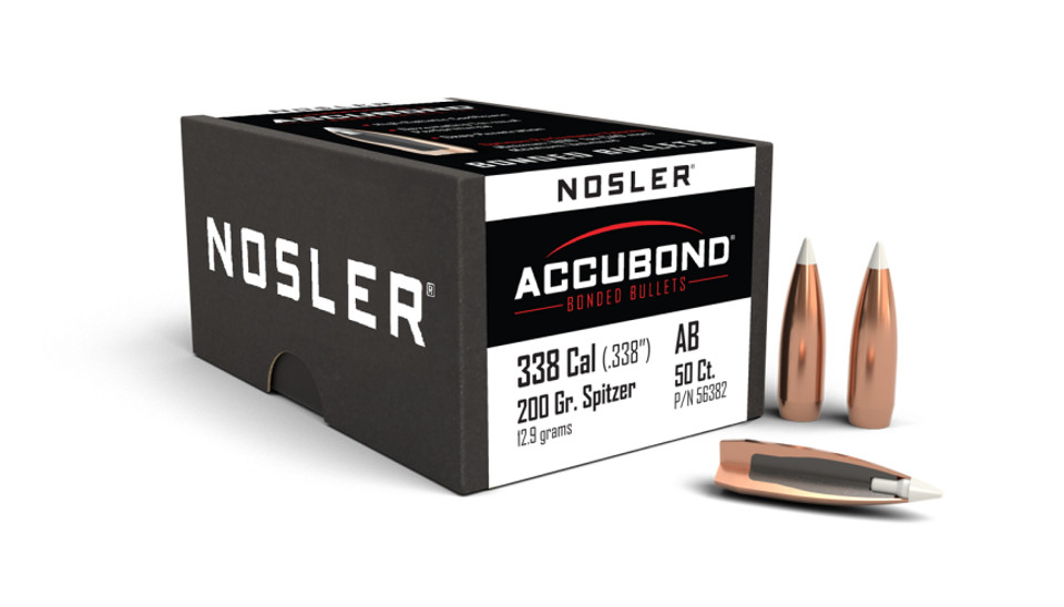 Nosler Bullets 338 Cal .338" 200 Grain AccuBond
