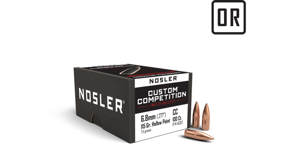 Nosler Bullets 6.8mm .277" 115 Grain Custom Competition