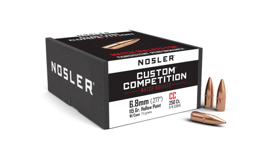Nosler Bullets 6.8mm .277" 115 Grain Custom Competition