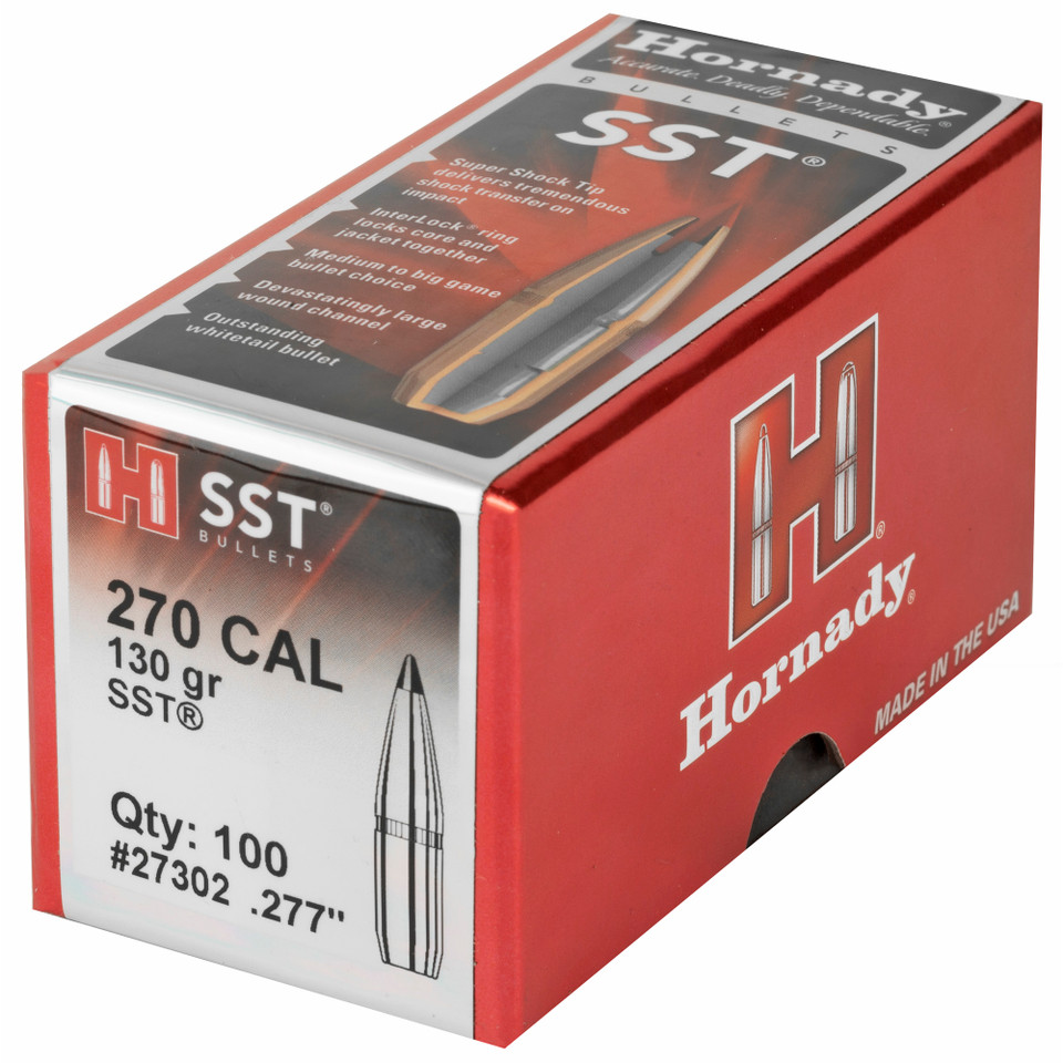 Hrndy Sst 270cal .277 130gr 100ct 27302 Hornady