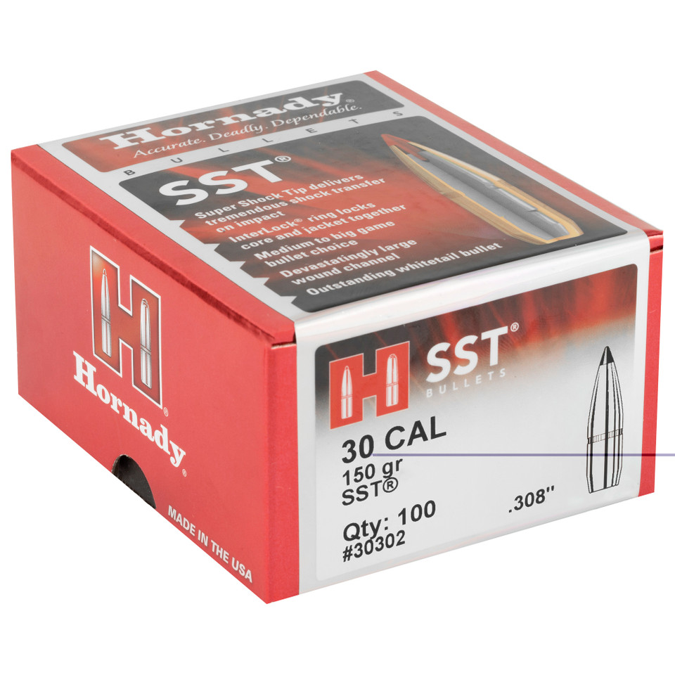 Hrndy Sst 30cal .308 150gr 100ct 30302 Hornady