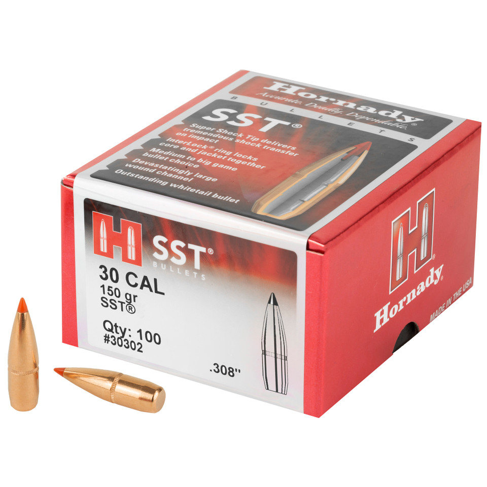 Hrndy Sst 30cal .308 150gr 100ct 30302 Hornady