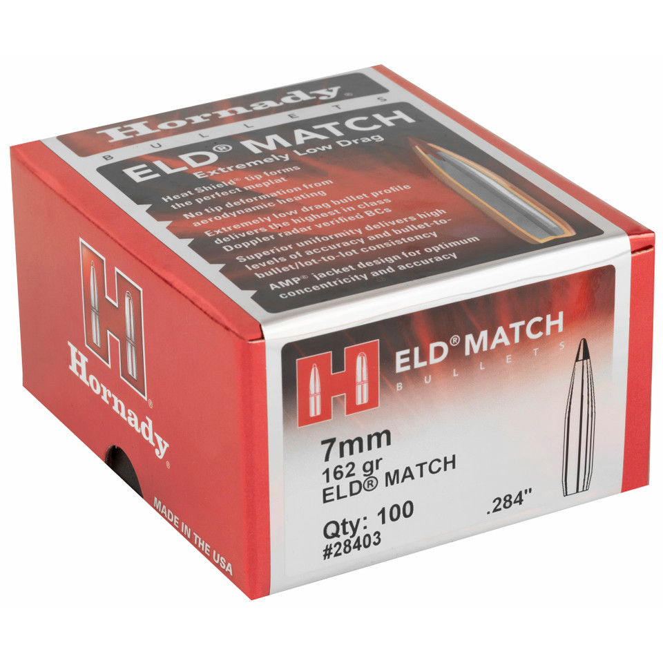 Hrndy Eld-m 7mm .284 162gr 100ct 28403 Hornady