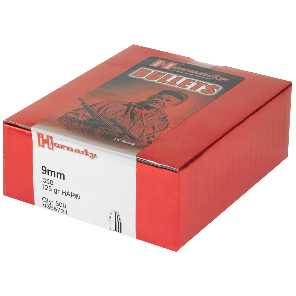 Hrndy Hap 9mm .356 125gr 500ct 355721 Hornady