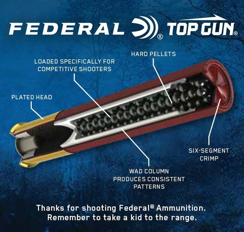 Federal Top Gun .410 Bore 2.5" 1/2 oz #8 Shot