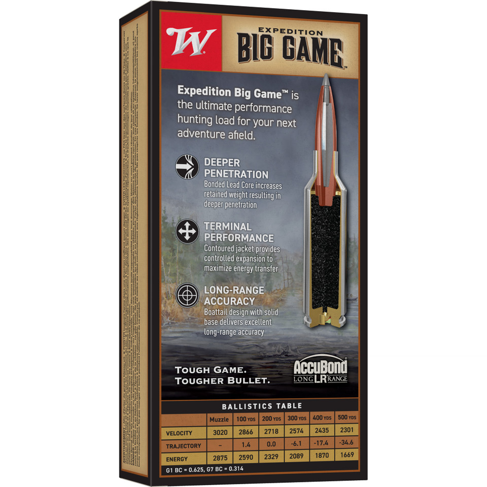 Win 6.5prc 142gr Accubond Lr 20/200 S65PLR Winchester Ammunition