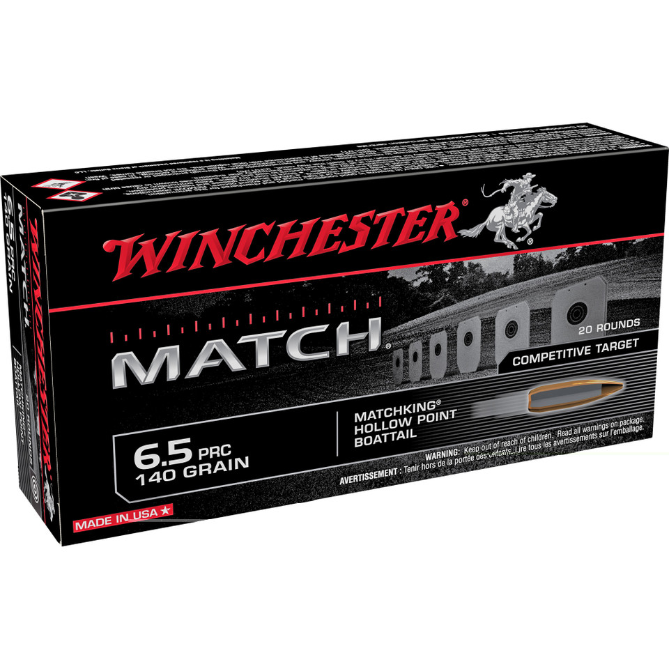 Win Prc Match 6.5prc 140gr Bthp 20/2 S65PM Winchester Ammunition