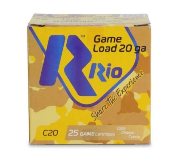 Rio Royal Buck 9P 20ga Buckshot 2.75 inch Shotgun Shells - 1Buck | 1345 fps | 25rd Box 8435101625029 RB209 Rio Ammunition